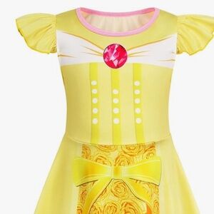 Amazon Yellow and Pink Princess Dress for Kids